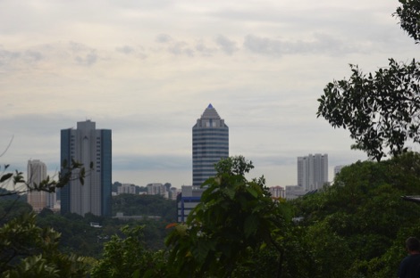 View of Singapore skyscrapers